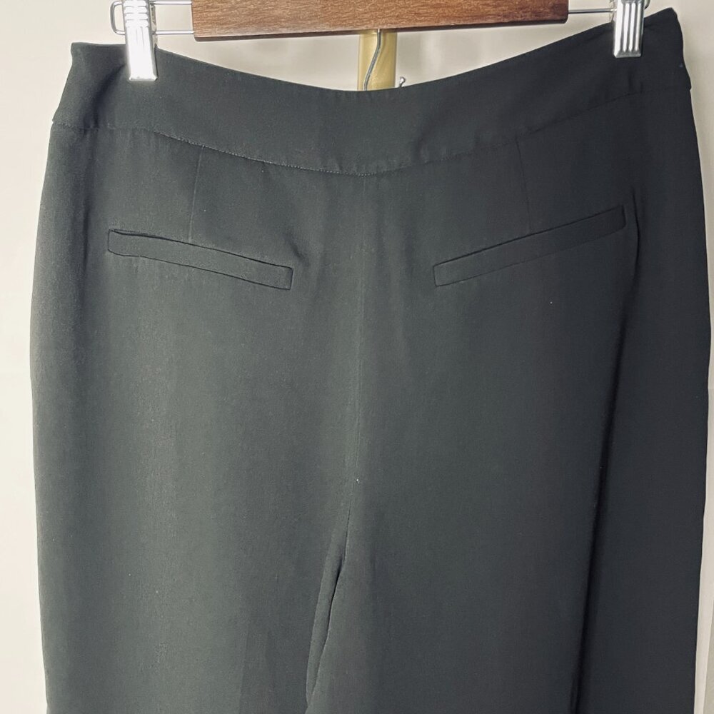 Saks Fifth Avenue Black Wide Leg Crop Pants Size 8 - Picture 4 of 12